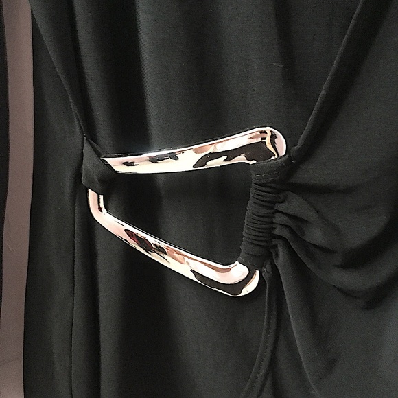 Joseph Ribkoff Avant Garde Metal Shard Blouse Art - Picture 6 of 8